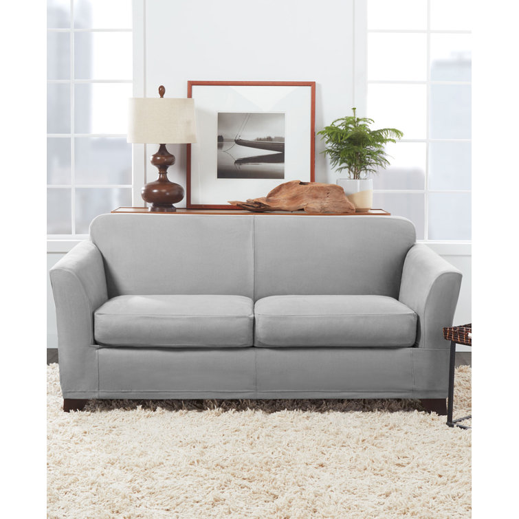 Sure Fit Box Cushion Loveseat Slipcover & Reviews Wayfair